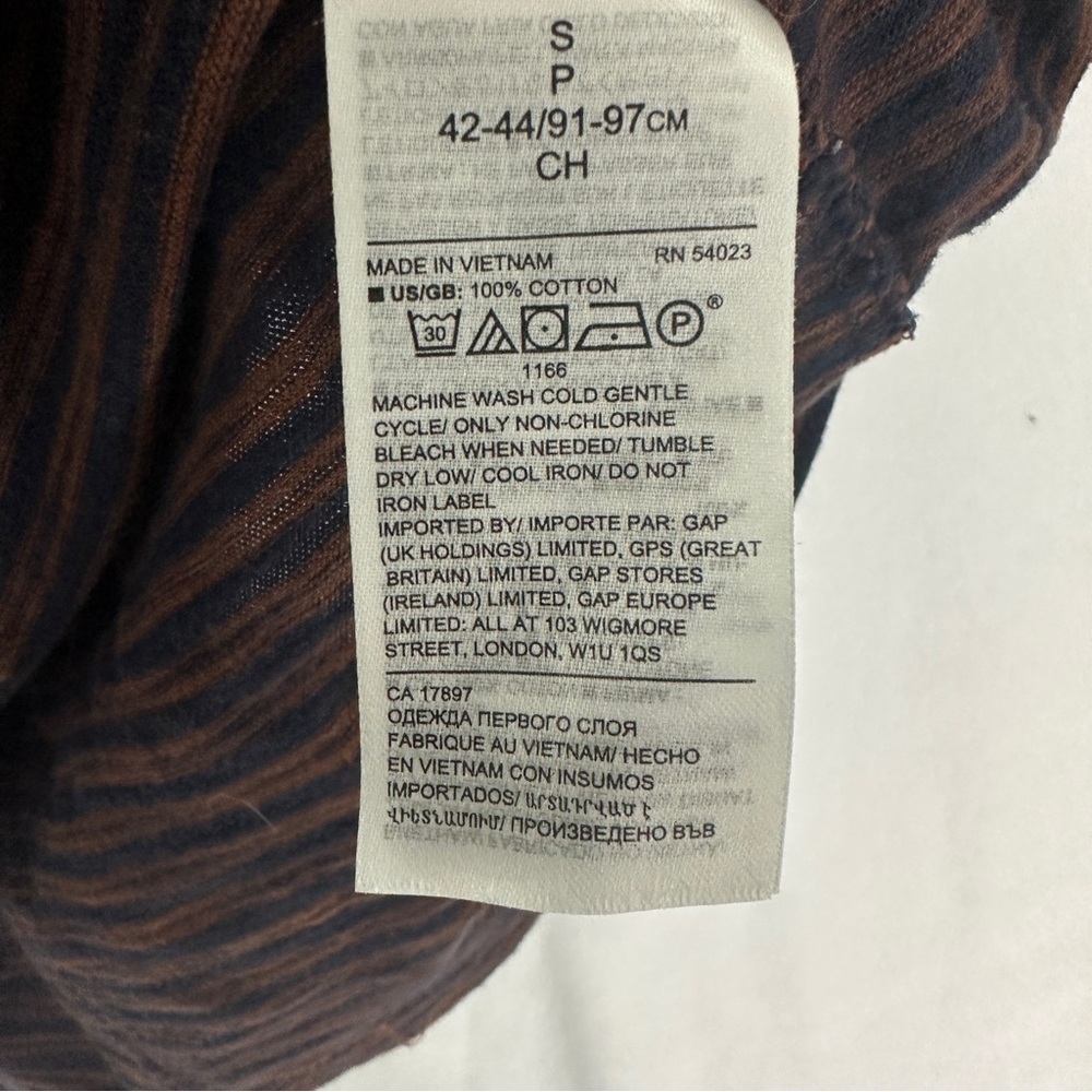 Banana Republic Vintage T-Shirt Striped Mens Size S Navy‎ Blue - Picture 8 of 9